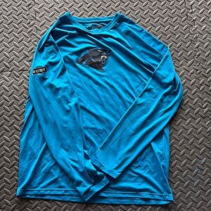 Blue Carolina Panthers Long Sleeve Men's Shirt